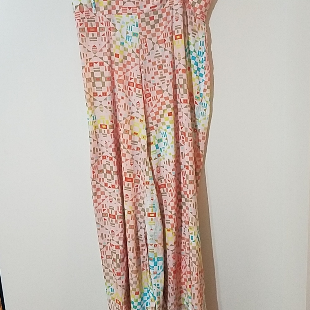 Geometric palazzo pant